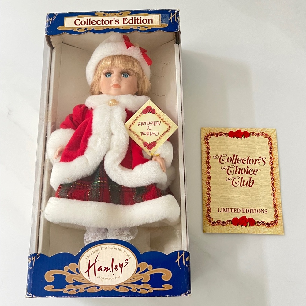 Hamleys porcelain doll Christine limited edition Collector's Edition new in box